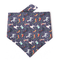 Thumbnail for DOG BANDANA - FESTIVE NAVY PRINT