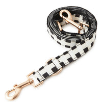 Thumbnail for DOG LEAD - BLACK & WHITE CHECK