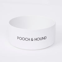Thumbnail for SIGNATURE DOG BOWL - WHITE/BLACK