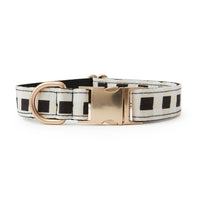 Thumbnail for DOG COLLAR - BLACK & WHITE CHECK