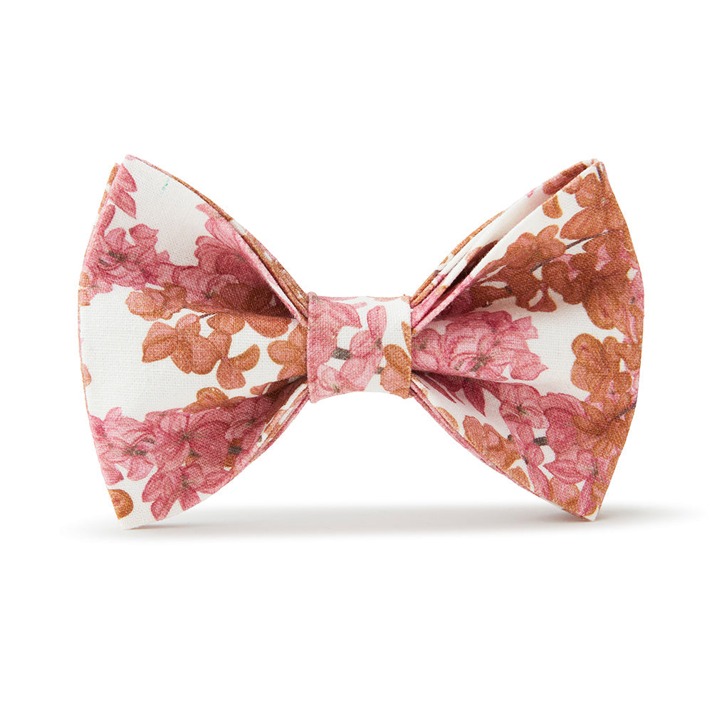 DOG BOW TIE - PINK FLORAL
