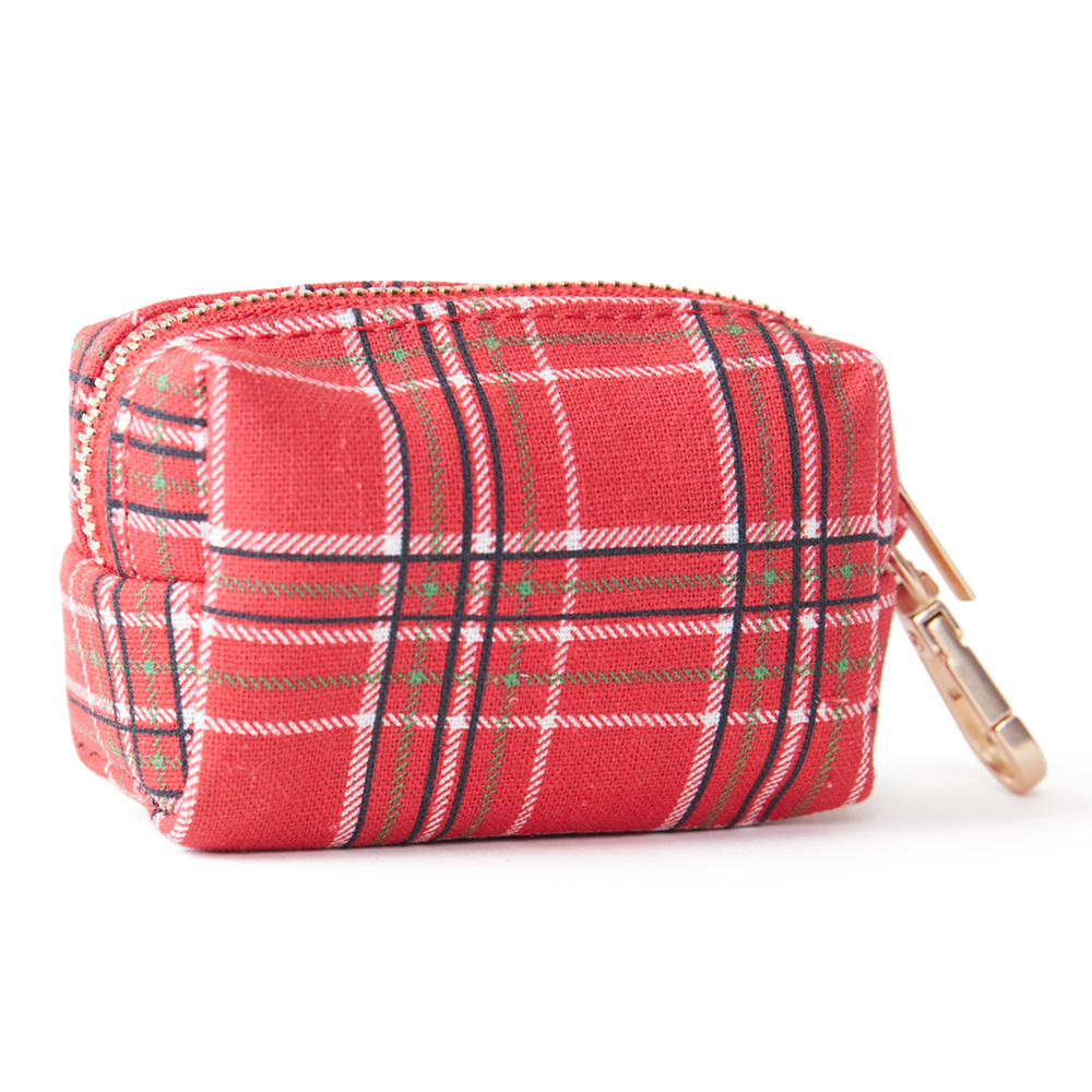 DOG WASTE BAG - RED CHECK – Pooch & Hound UK